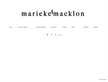 Tablet Screenshot of mariekemacklon.com